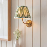 Dome Arc & Zigzag 20cm Cotswold green shade - Comet Lighting