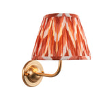 Dome Arc & Zigzag 20cm Apricot orange shade - Comet Lighting