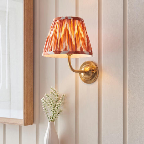 Dome Arc & Zigzag 20cm Apricot orange shade - Comet Lighting