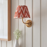 Dome Arc & Zigzag 20cm Apricot orange shade - Comet Lighting