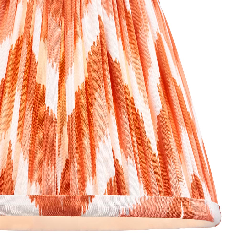 Dome Arc & Zigzag 20cm Apricot orange shade - Comet Lighting