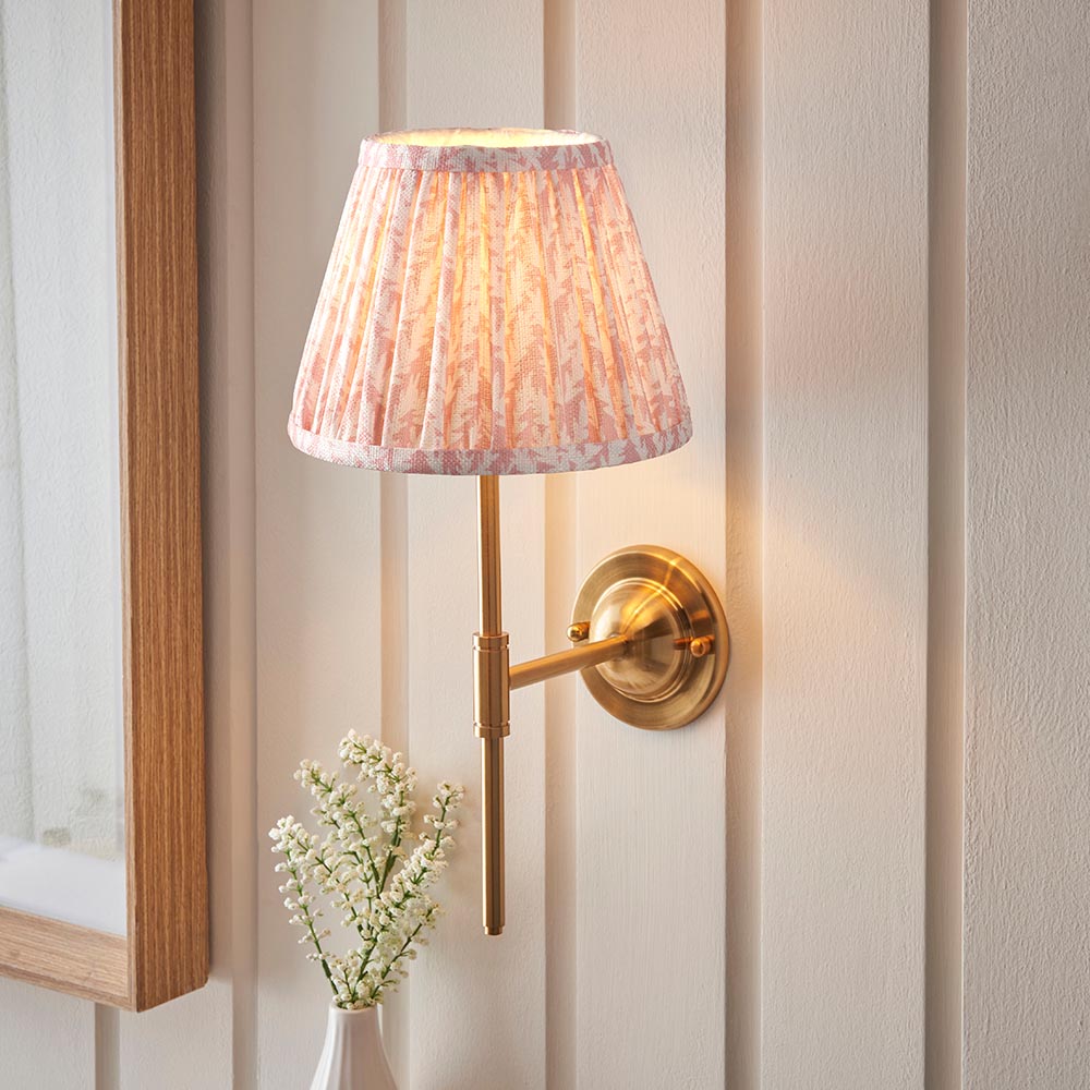 Dome T Bar & Leaf 20cm Peachy keen shade - Comet Lighting