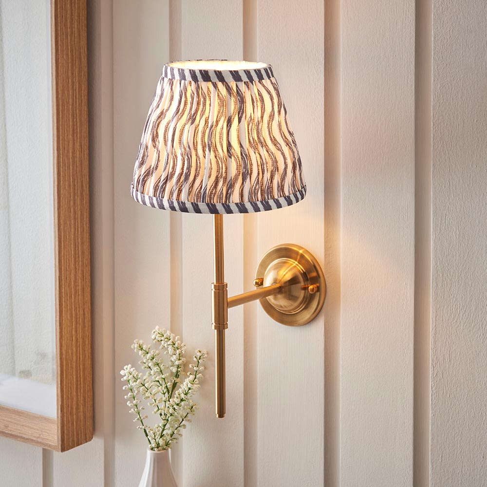 Dome T Bar & Ripple 20cm Pearl grey shade - Comet Lighting