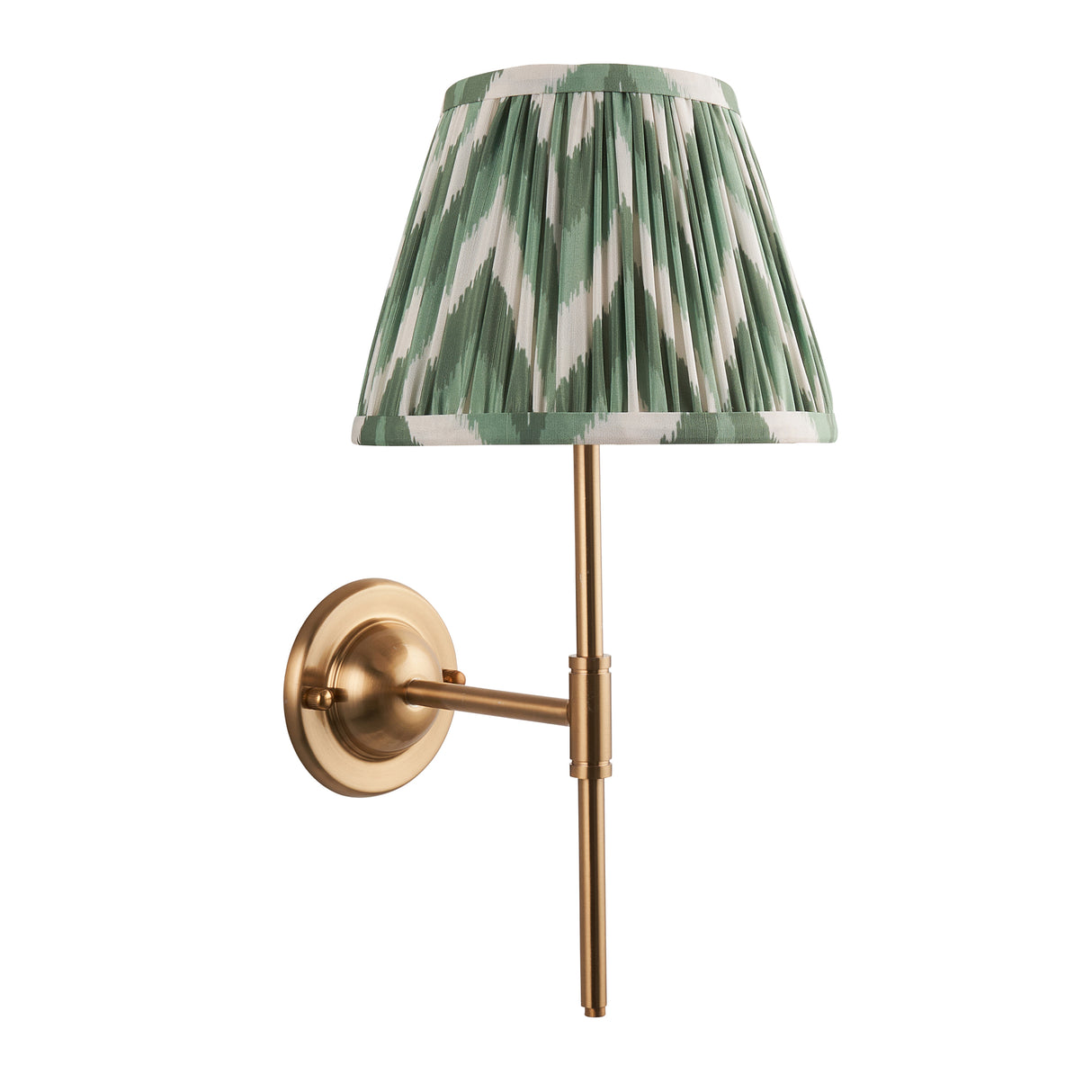 Dome T Bar & Zigzag 20cm Cotswold green shade - Comet Lighting