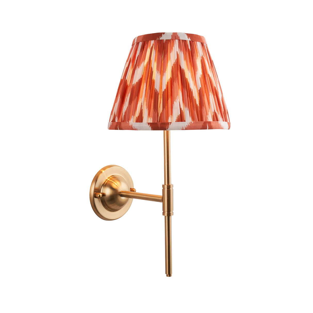 Dome T Bar & Zigzag 20cm Apricot orange shade - Comet Lighting