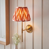 Dome T Bar & Zigzag 20cm Apricot orange shade - Comet Lighting