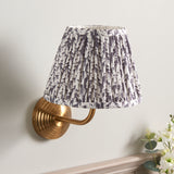 Obelisk Arc & Leaf 20cm Pearl grey shade - Comet Lighting