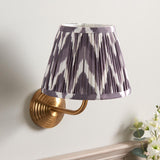 Obelisk Arc & Zigzag 20cm Pearl grey shade - Comet Lighting