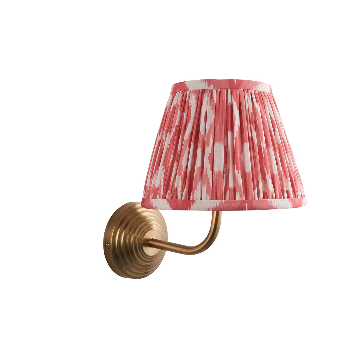 Obelisk Arc & Ikat 20cm Coral pink shade - Comet Lighting