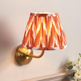 Obelisk Arc & Zigzag 20cm Apricot orange shade - Comet Lighting