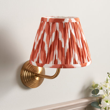 Obelisk Arc & Zigzag 20cm Apricot orange shade - Comet Lighting