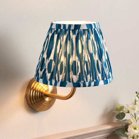 Obelisk Arc & Ikat 20cm Marlin blue shade - Comet Lighting