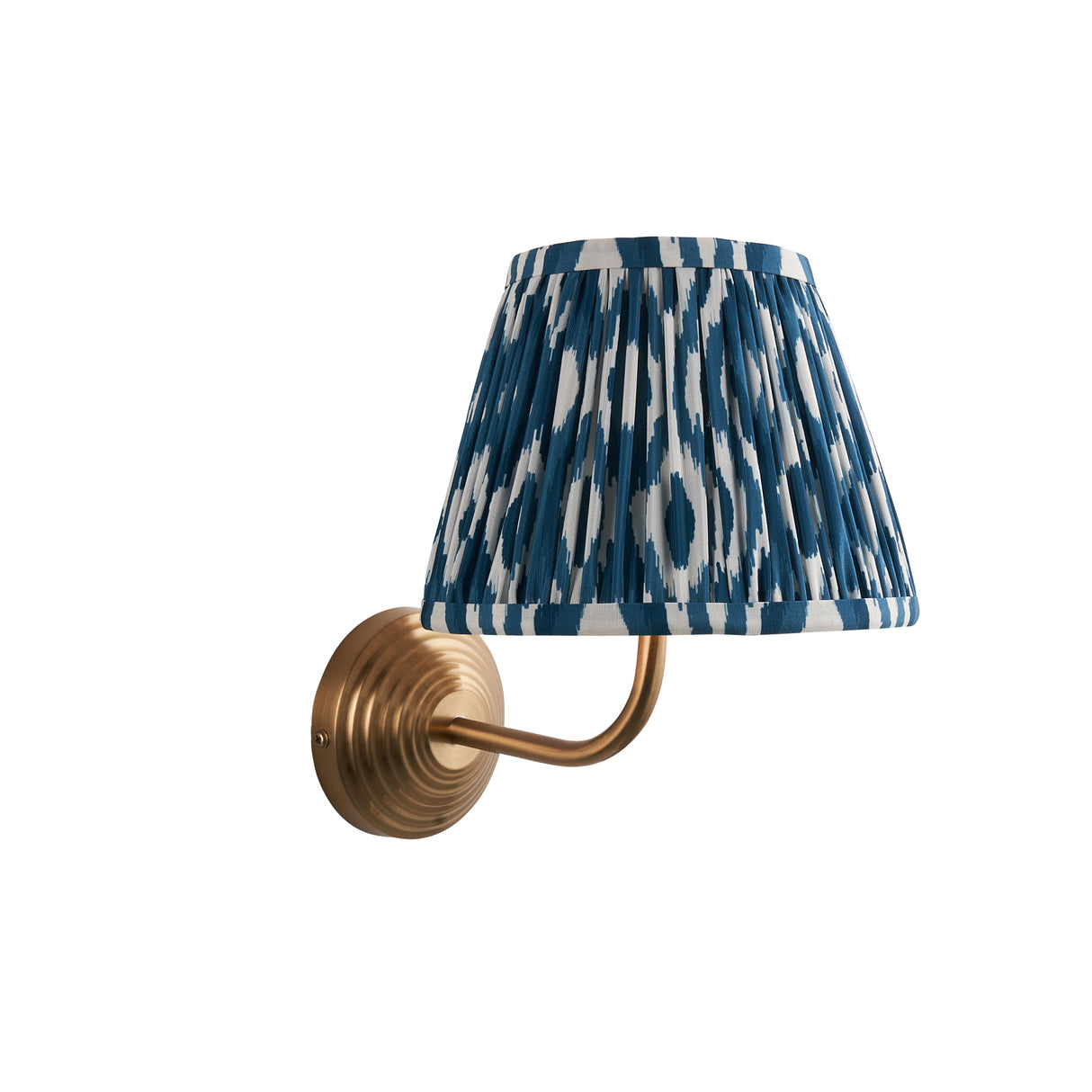 Obelisk Arc & Ikat 20cm Marlin blue shade - Comet Lighting