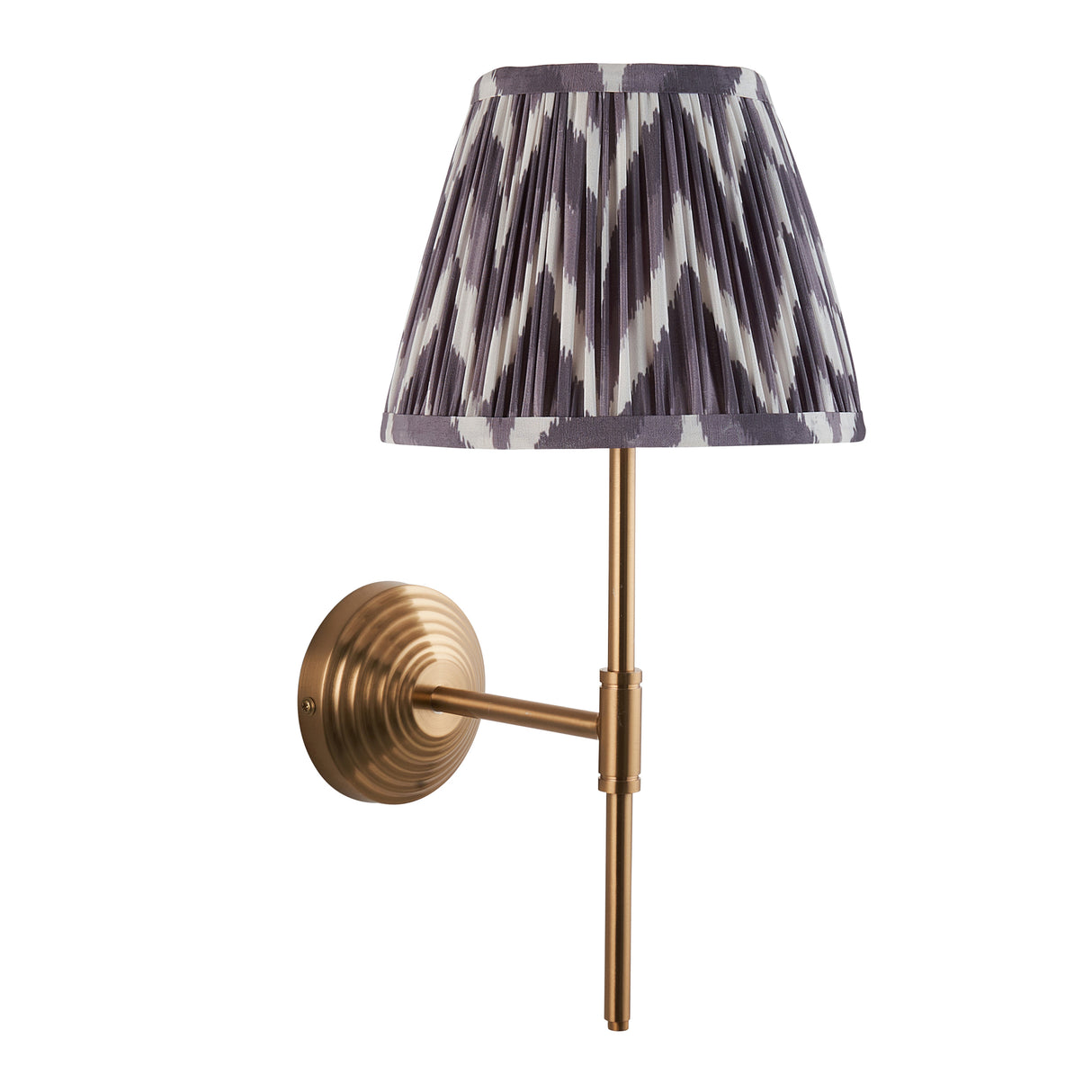 Obelisk T Bar & Zigzag 20cm Pearl grey shade - Comet Lighting