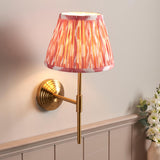 Obelisk T Bar & Ikat 20cm Coral pink shade - Comet Lighting