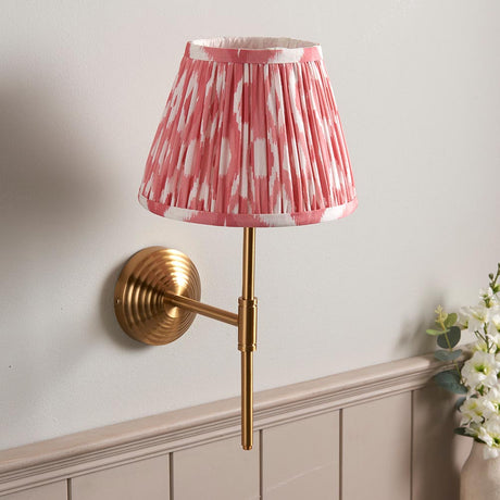 Obelisk T Bar & Ikat 20cm Coral pink shade - Comet Lighting