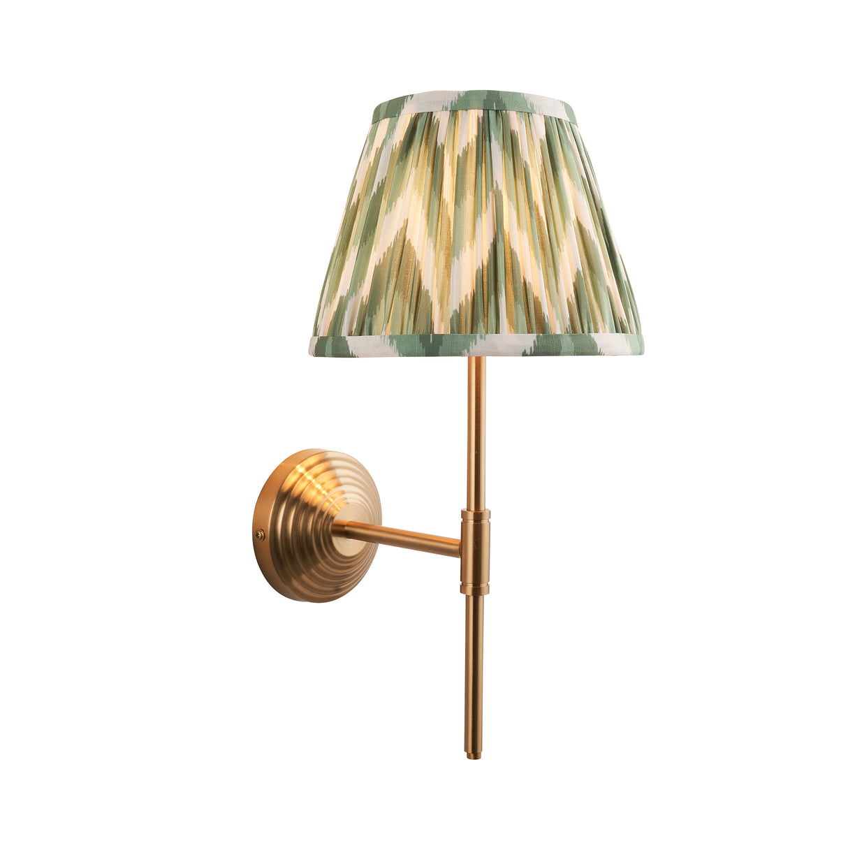 Obelisk T Bar & Zigzag 20cm Cotswold green shade - Comet Lighting