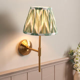 Obelisk T Bar & Zigzag 20cm Cotswold green shade - Comet Lighting