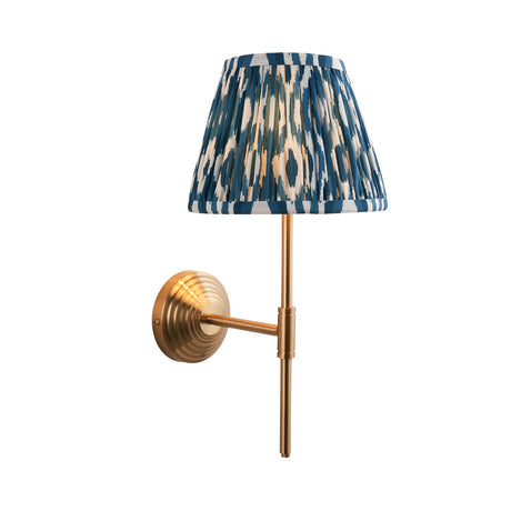 Obelisk T Bar & Ikat 20cm Marlin blue shade - Comet Lighting