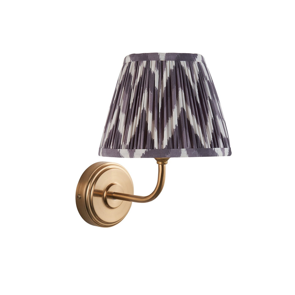 Step Arc & Zigzag 20cm Pearl grey shade - Comet Lighting