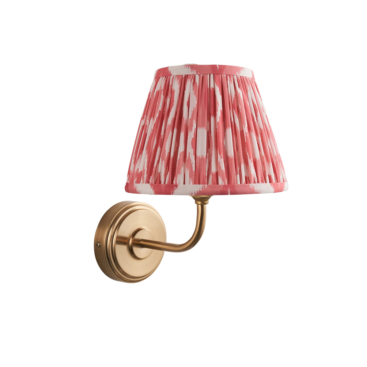 Step Arc & Ikat 20cm Coral pink shade - Comet Lighting