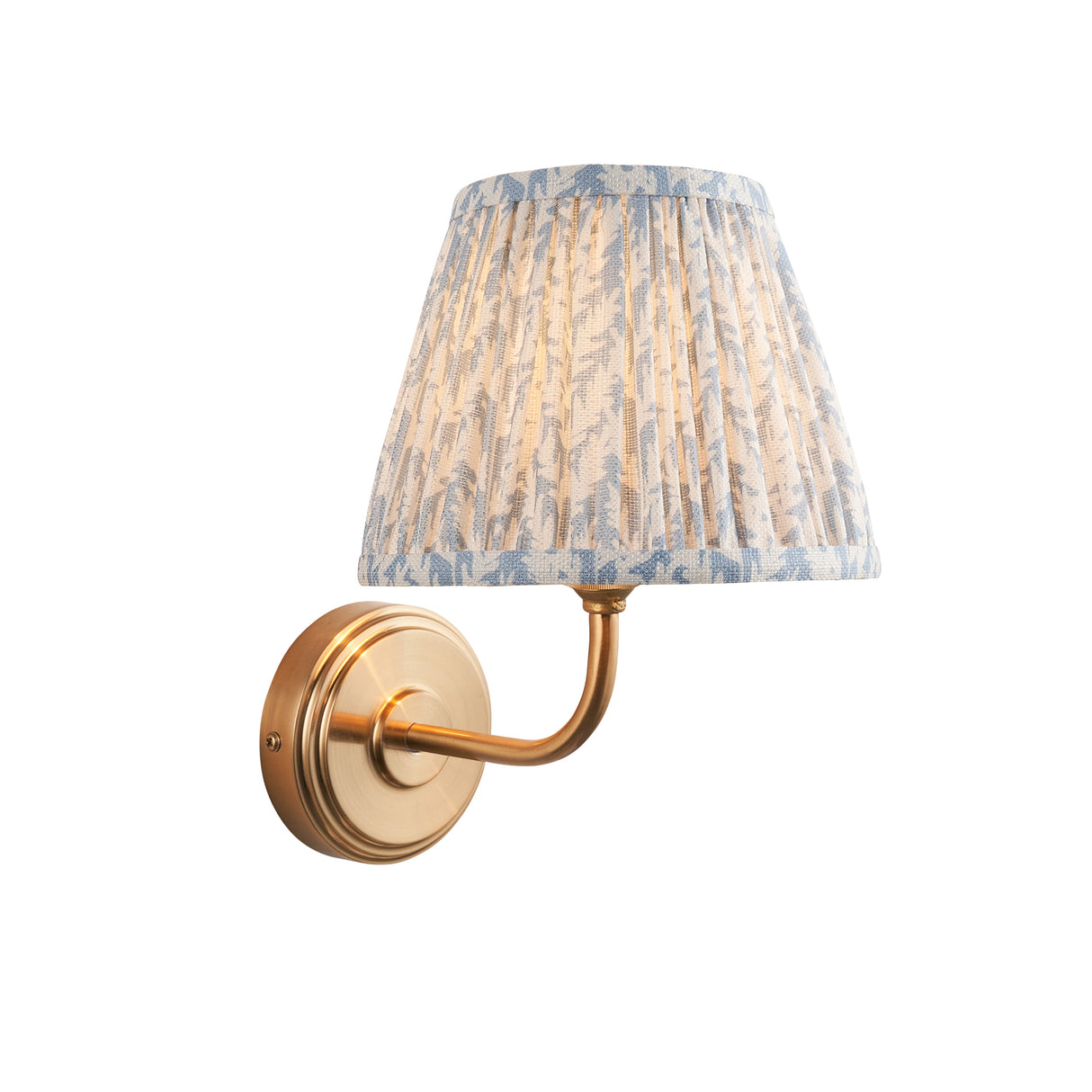 Step Arc & Leaf 20cm Shell bay blue shade - Comet Lighting