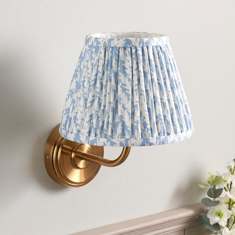 Step Arc & Leaf 20cm Shell bay blue shade - Comet Lighting