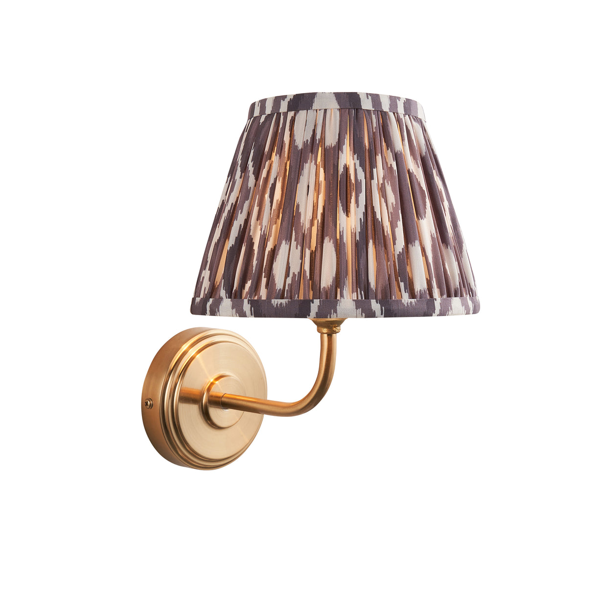 Step Arc & Ikat 20cm Pearl grey shade - Comet Lighting