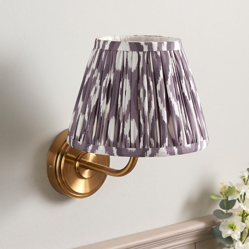 Step Arc & Ikat 20cm Pearl grey shade - Comet Lighting