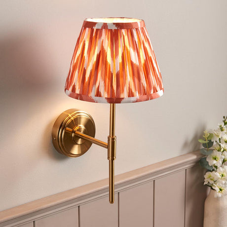 Step T Bar & Zigzag 20cm Apricot orange shade - Comet Lighting