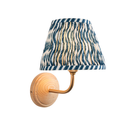 Wood Arc & Ripple 20cm Marlin blue shade - Comet Lighting