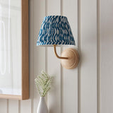 Wood Arc & Ripple 20cm Marlin blue shade - Comet Lighting