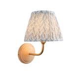 Wood Arc & Leaf 20cm Shell bay blue shade - Comet Lighting