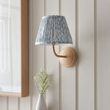 Wood Arc & Leaf 20cm Shell bay blue shade - Comet Lighting