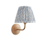 Wood Arc & Leaf 20cm Shell bay blue shade - Comet Lighting