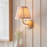 Wood Arc & Leaf 20cm Peachy keen shade - Comet Lighting