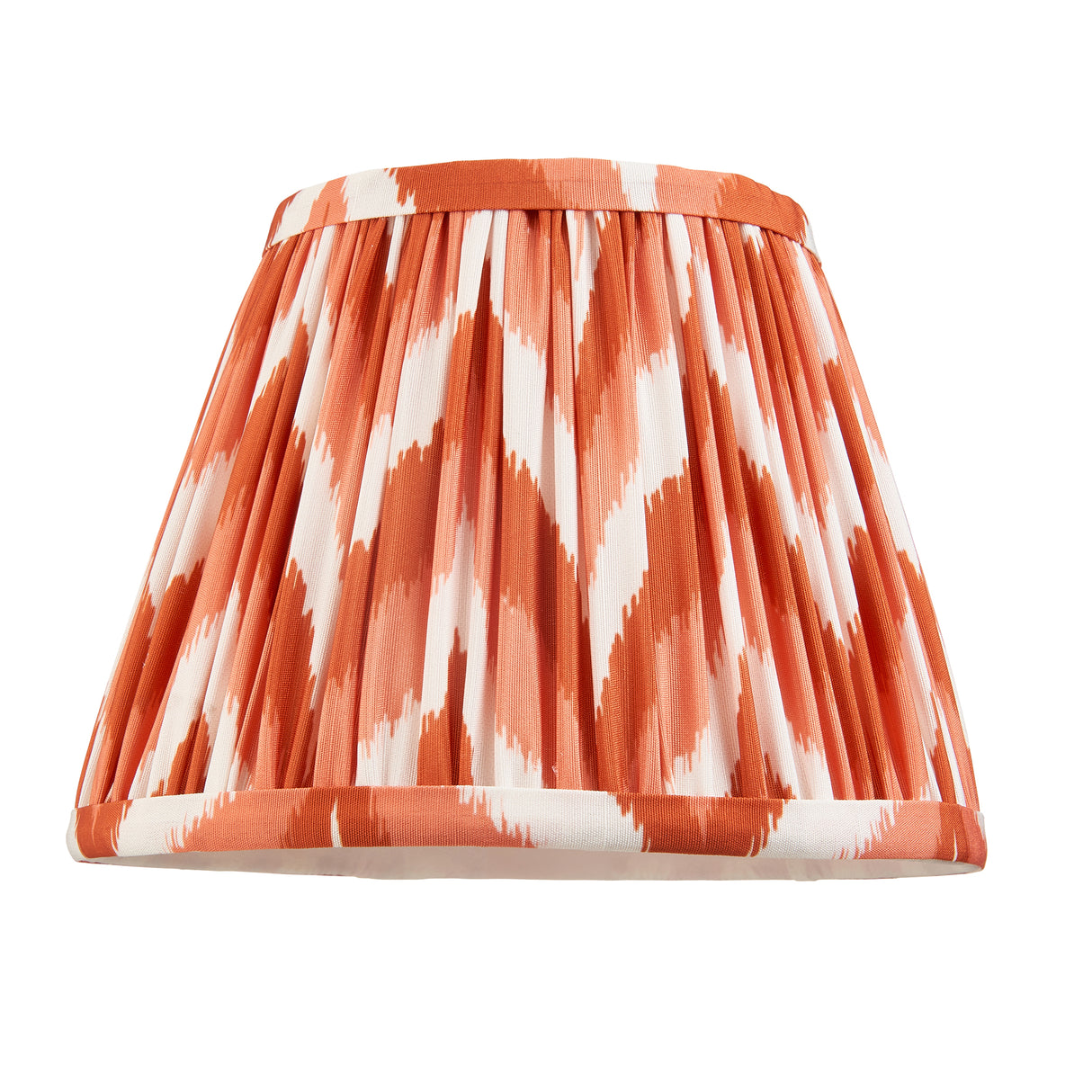 Wood Arc & Zigzag 20cm Apricot orange shade - Comet Lighting