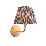 Wood Arc & Ikat 20cm Pearl grey shade - Comet Lighting