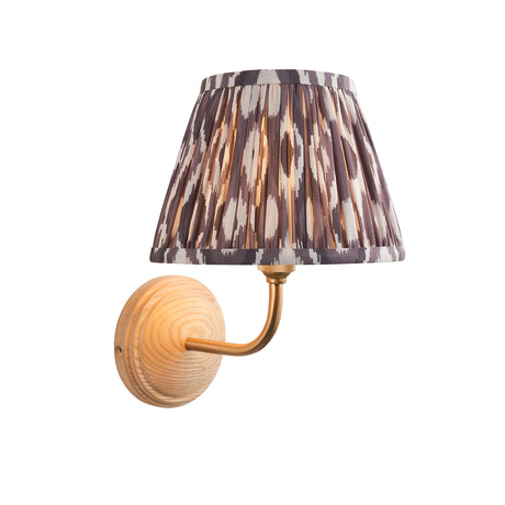 Wood Arc & Ikat 20cm Pearl grey shade - Comet Lighting