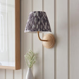 Wood Arc & Ikat 20cm Pearl grey shade - Comet Lighting