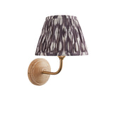 Wood Arc & Ikat 20cm Pearl grey shade - Comet Lighting