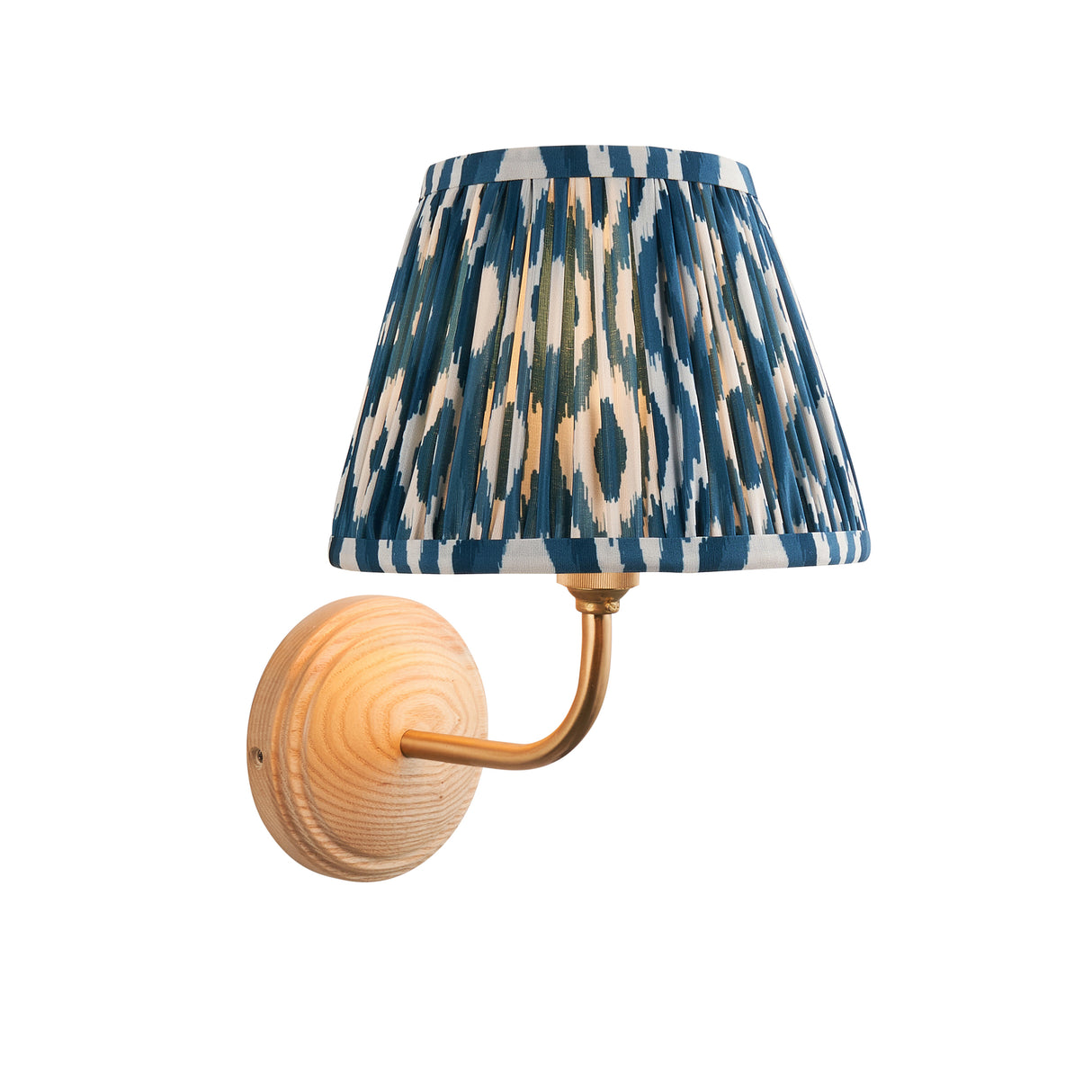 Wood Arc & Ikat 20cm Marlin blue shade - Comet Lighting