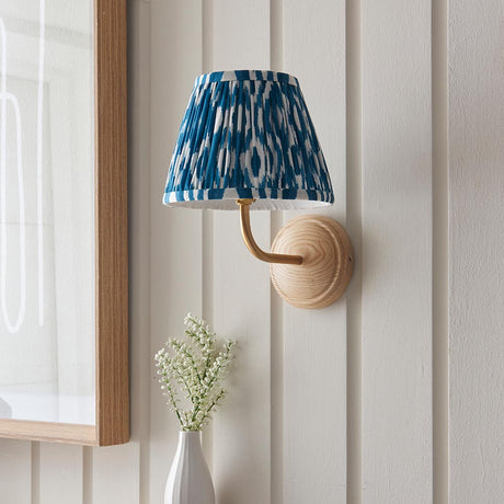 Wood Arc & Ikat 20cm Marlin blue shade - Comet Lighting