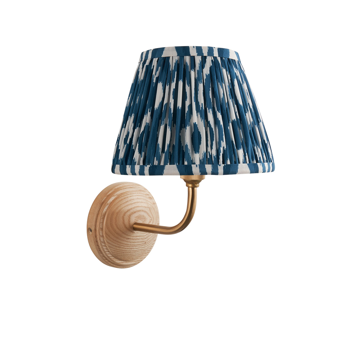 Wood Arc & Ikat 20cm Marlin blue shade - Comet Lighting