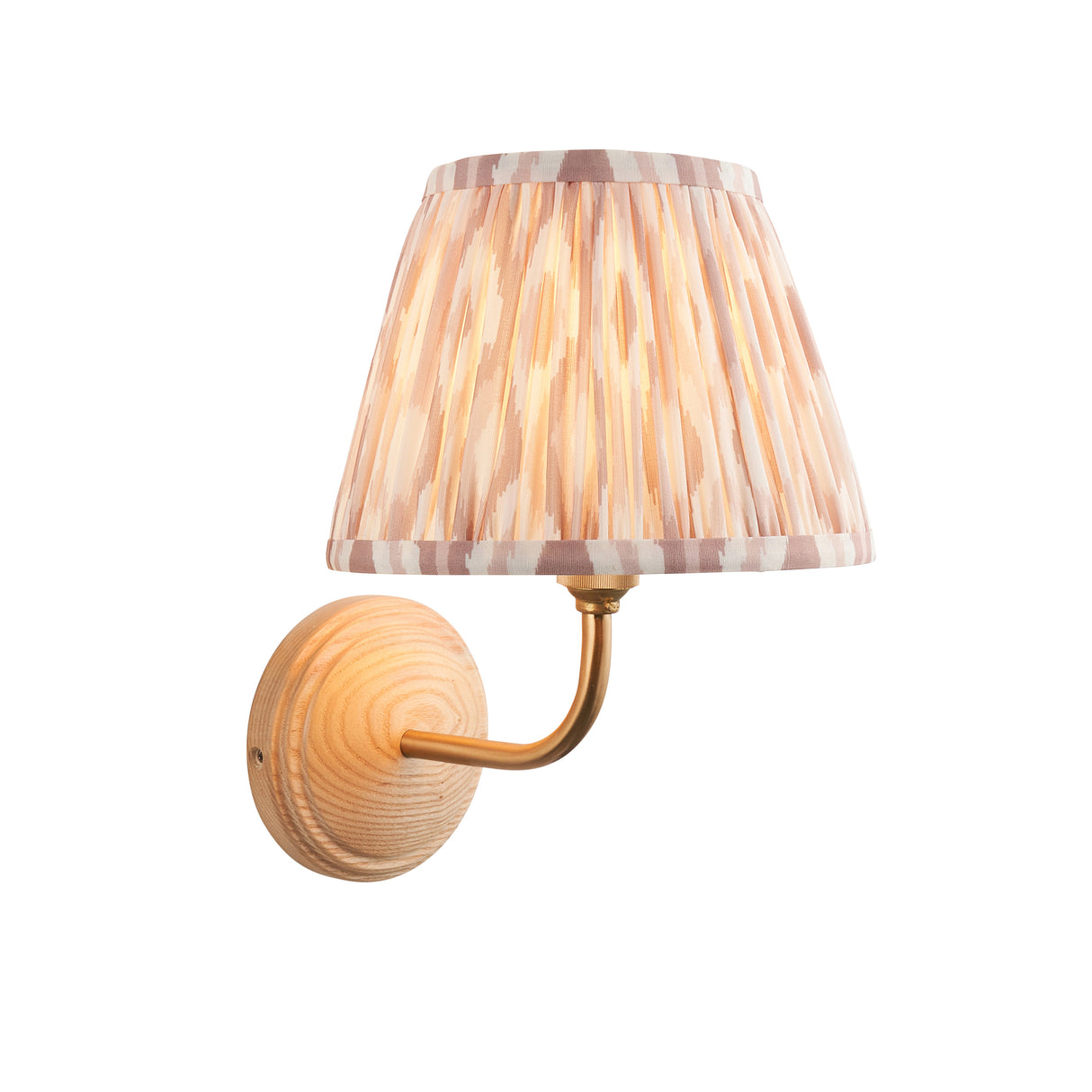 Wood Arc & Ikat 20cm Neutral shade - Comet Lighting