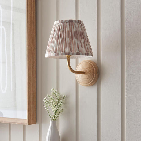 Wood Arc & Ikat 20cm Neutral shade - Comet Lighting