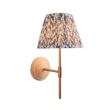 Wood T Bar & Leaf 20cm Pearl grey shade - Comet Lighting