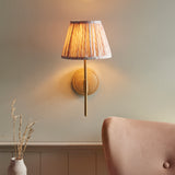 Wood T Bar & Leaf 20cm Peachy keen shade - Comet Lighting