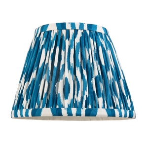 Wood T Bar & Ikat 20cm Marlin blue shade - Comet Lighting