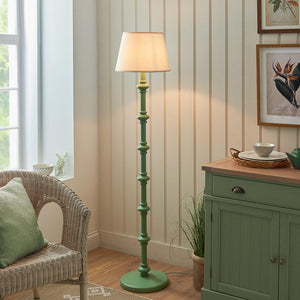 Wooden Green Carnaby & Ivy 35cm Vintage white shade - Comet Lighting